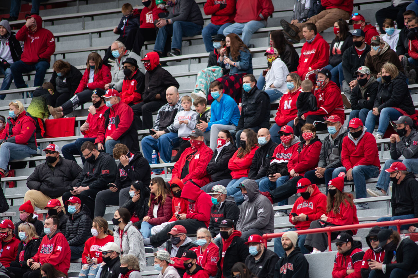 Nebraska football practice, 4.17